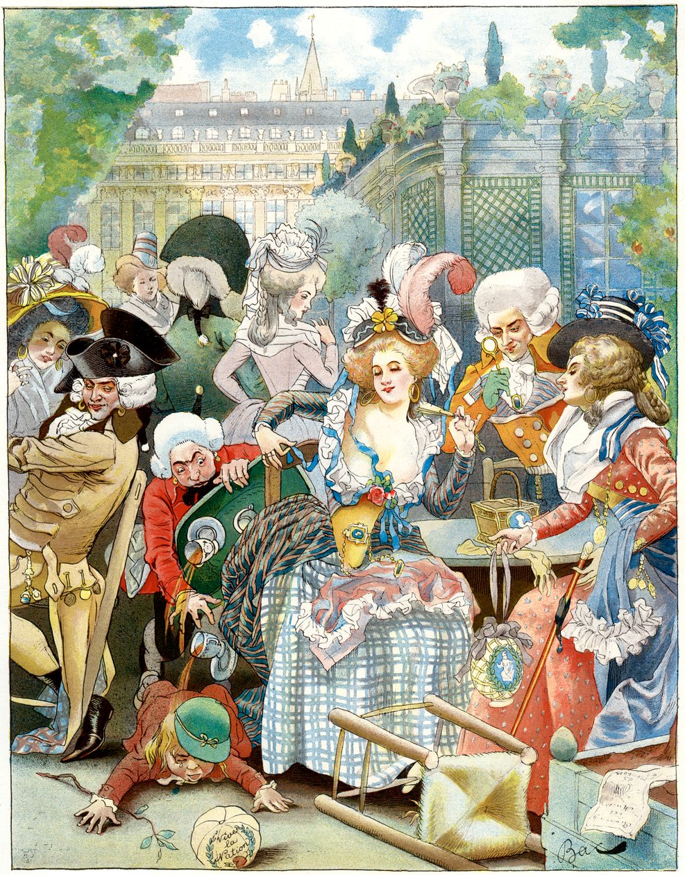 Pałac królewski, zgodnie z konwencją, XVIII w., ok. 1870-1950. autorstwa Ferdinand Sigismund Bac