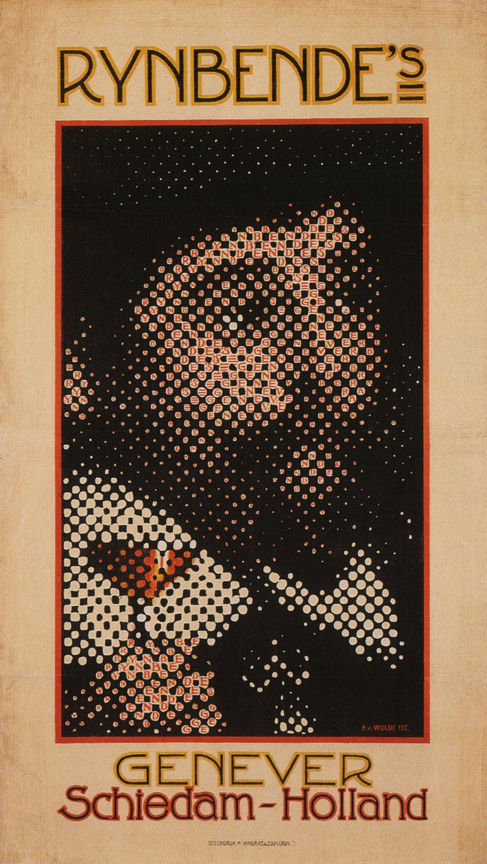 Genever Schiedam Rynbende, c. 1910 autorstwa Ferdinand Van Wolde