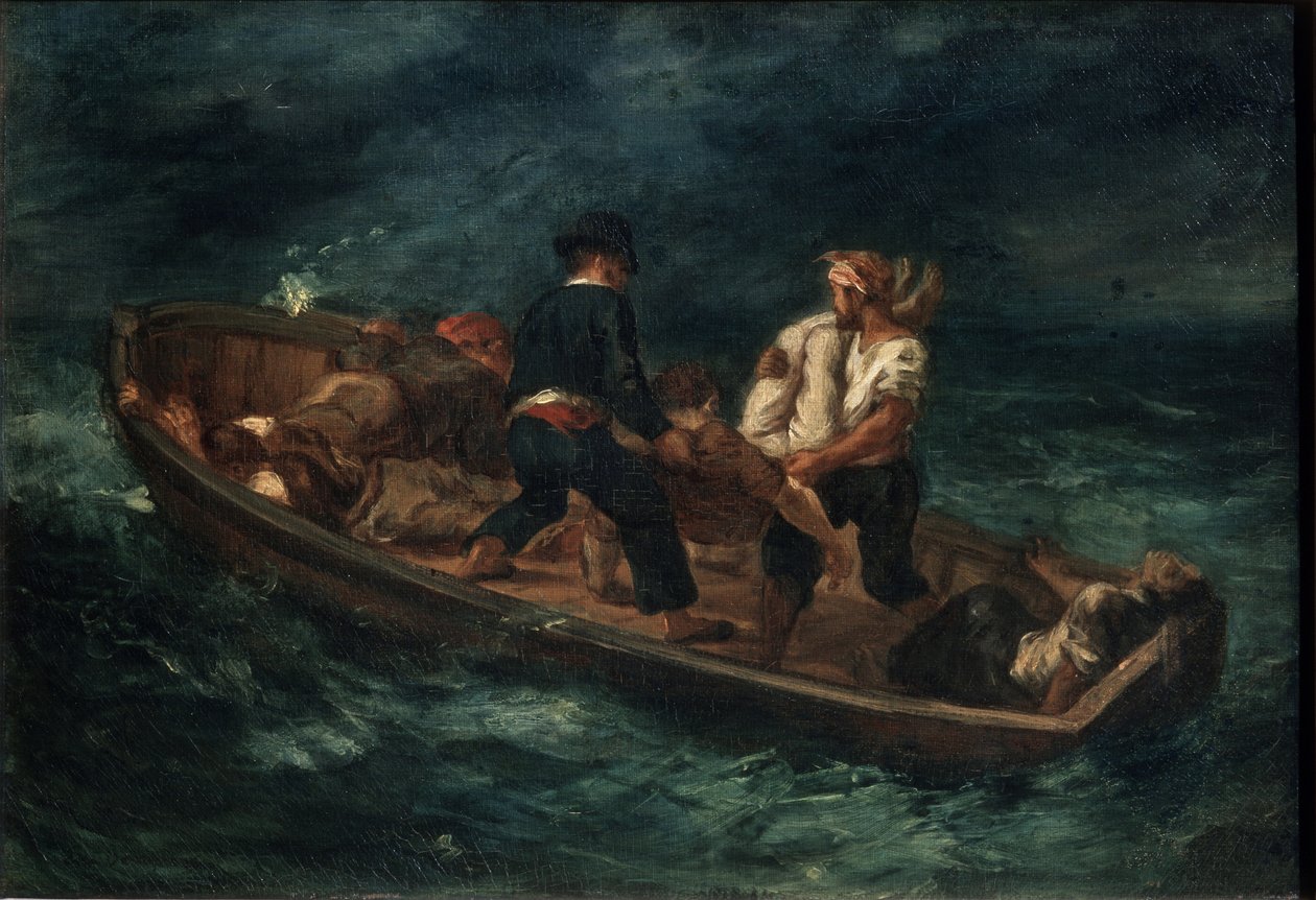 Po katastrofie statku, 1847 autorstwa Ferdinand Victor Eugene Delacroix