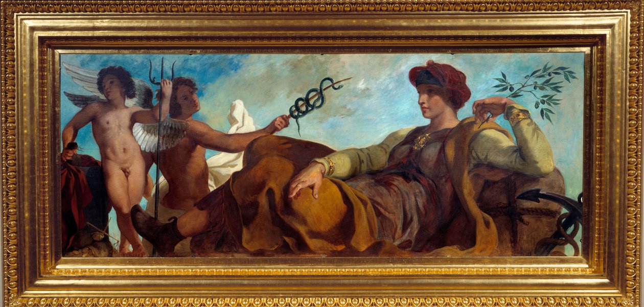 Alegoria przemysłu malarskiego autorstwa Eugene