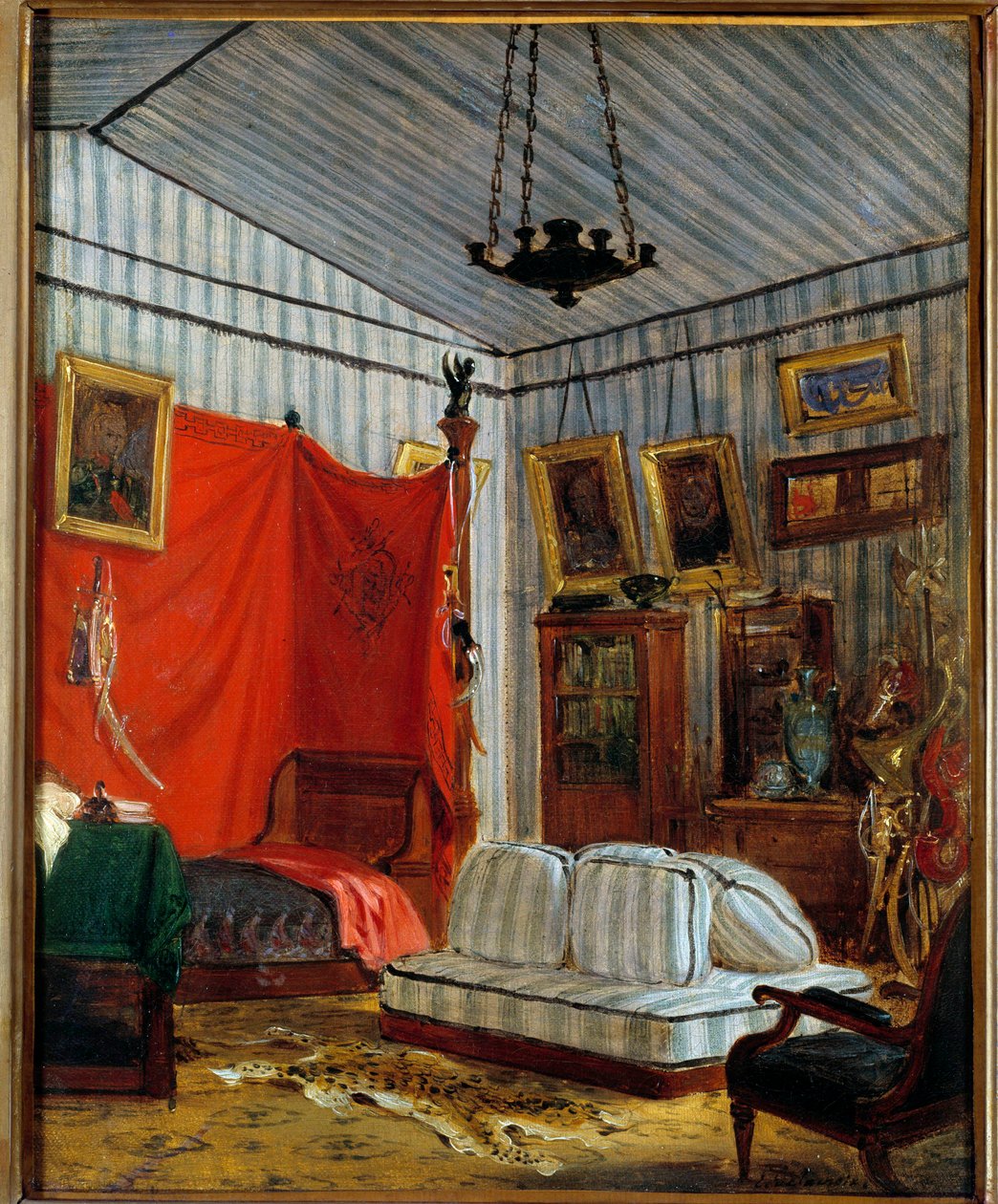Appartement du Comte de Mornay Obraz Eugene Delacroix (1798-1863) 1833 Nd. 0,41x0,32 m² autorstwa Ferdinand Victor Eugene Delacroix