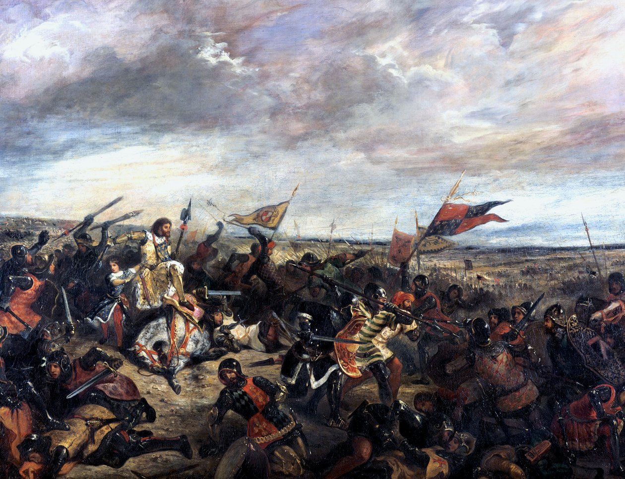 Bitwa pod Poitiers 1356, 1830 autorstwa Ferdinand Victor Eugene Delacroix