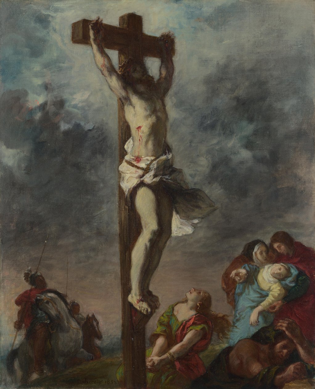 Chrystus na krzyżu, 1853 autorstwa Ferdinand Victor Eugene Delacroix