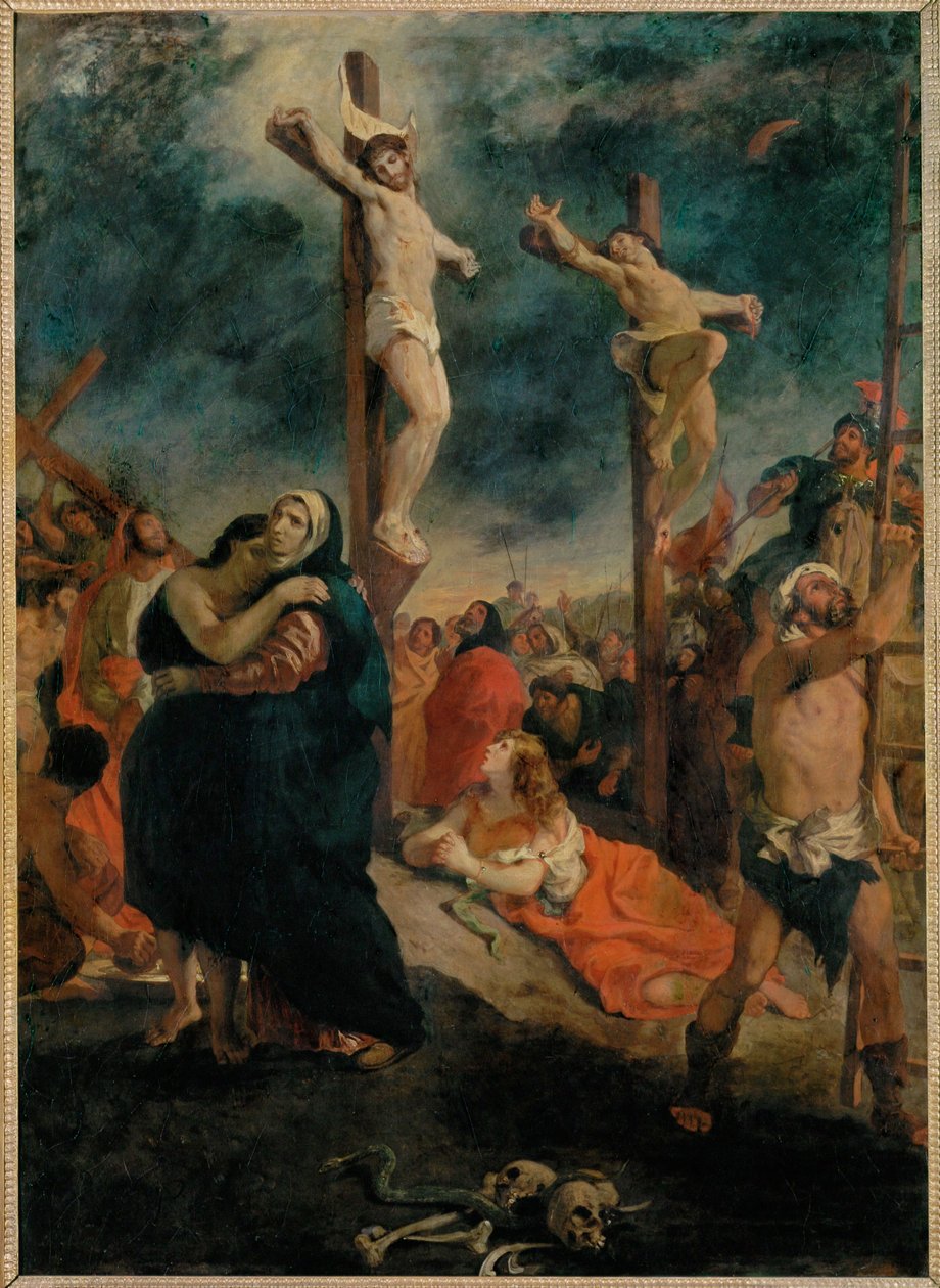 Ukrzyżowanie (obraz na płótnie) autorstwa Ferdinand Victor Eugene Delacroix