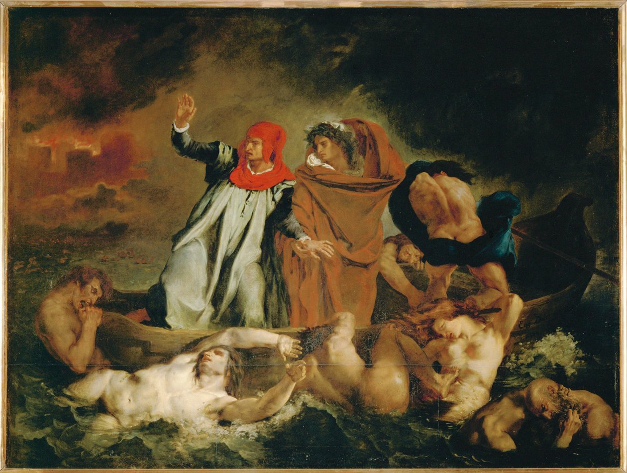 Dante i Wergiliusz ... autorstwa Ferdinand Victor Eugene Delacroix
