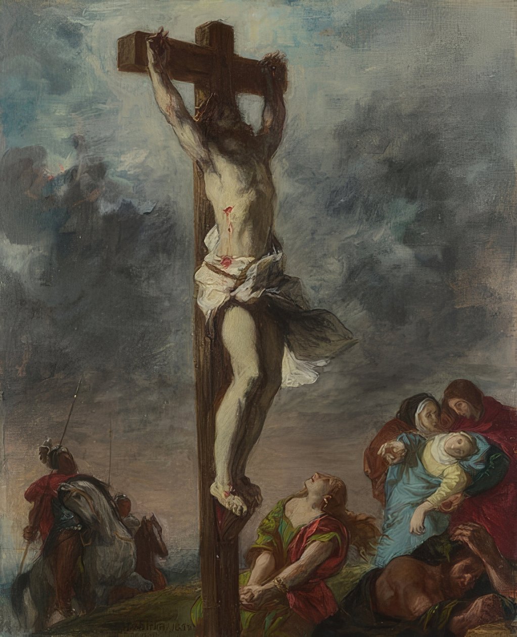 Ukrzyżowanie. 1853 autorstwa Ferdinand Victor Eugene Delacroix