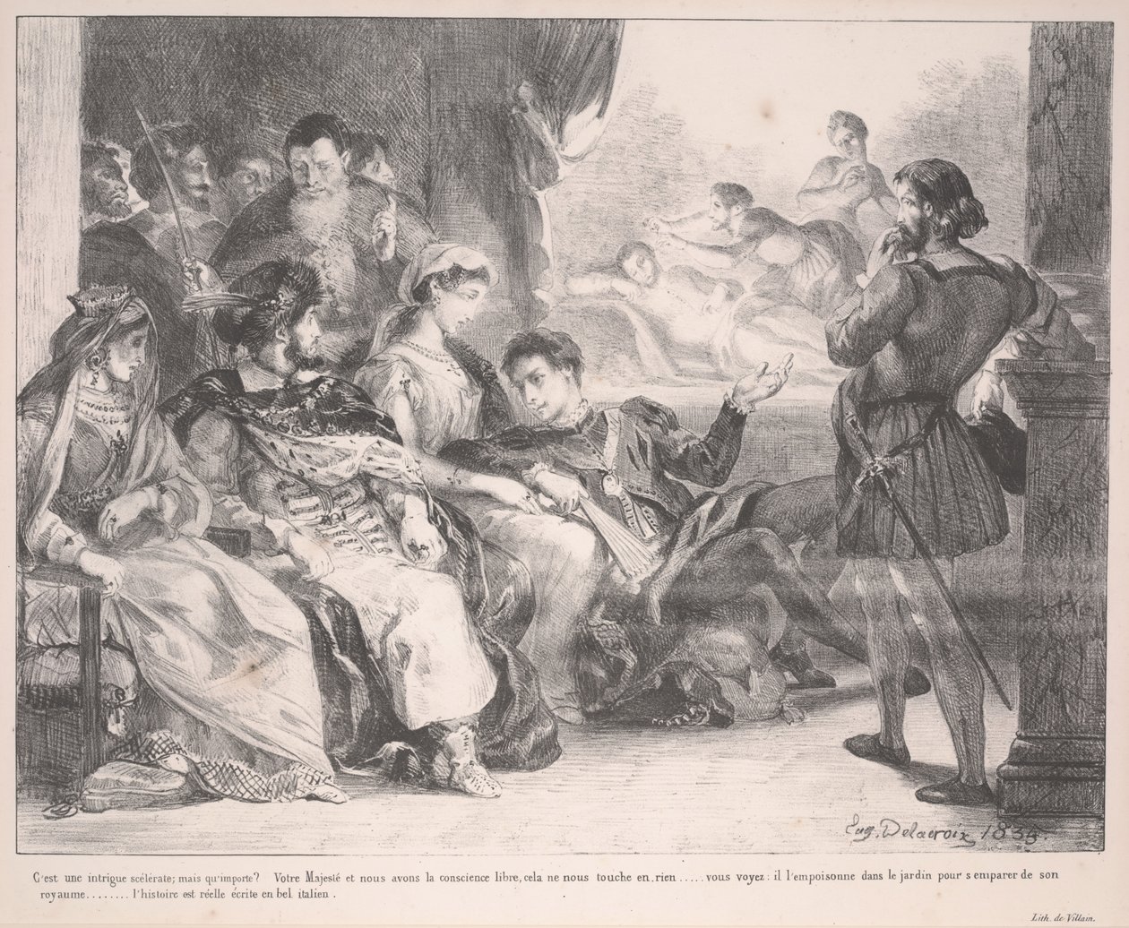 Hamlet autorstwa Ferdinand Victor Eugene Delacroix