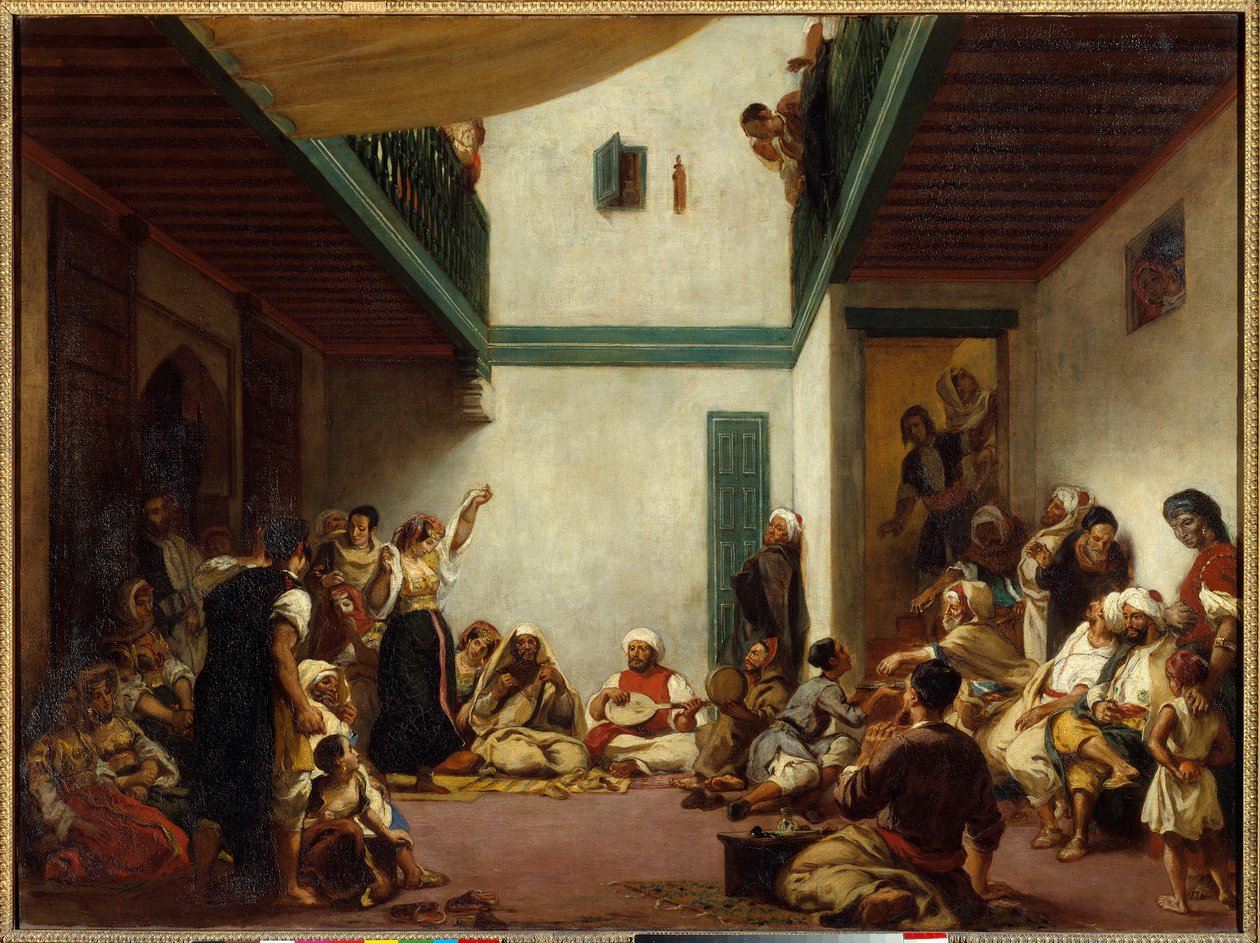 Żydowski ślub w Maroku. Obraz Eugene Delacroix (1798-1863) autorstwa Ferdinand Victor Eugene Delacroix