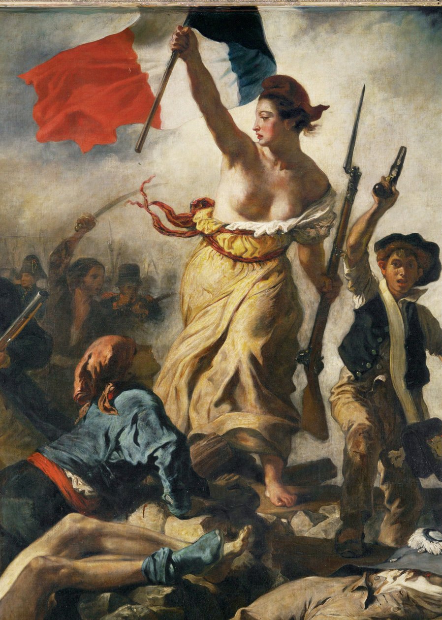 28 lipca 1830 r.; Wolność prowadzi ludzi ... autorstwa Ferdinand Victor Eugene Delacroix