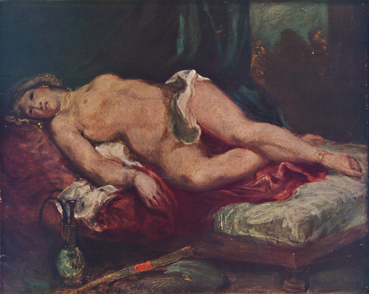 LOdaliska, 1825, 1937 autorstwa Ferdinand Victor Eugene Delacroix