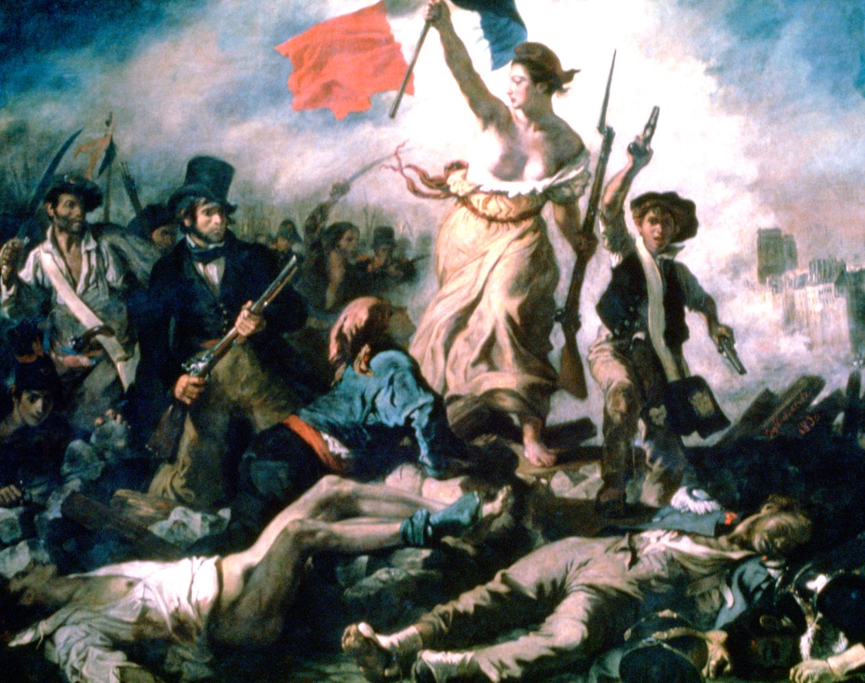 Wolność prowadząca lud, 1830 autorstwa Ferdinand Victor Eugene Delacroix