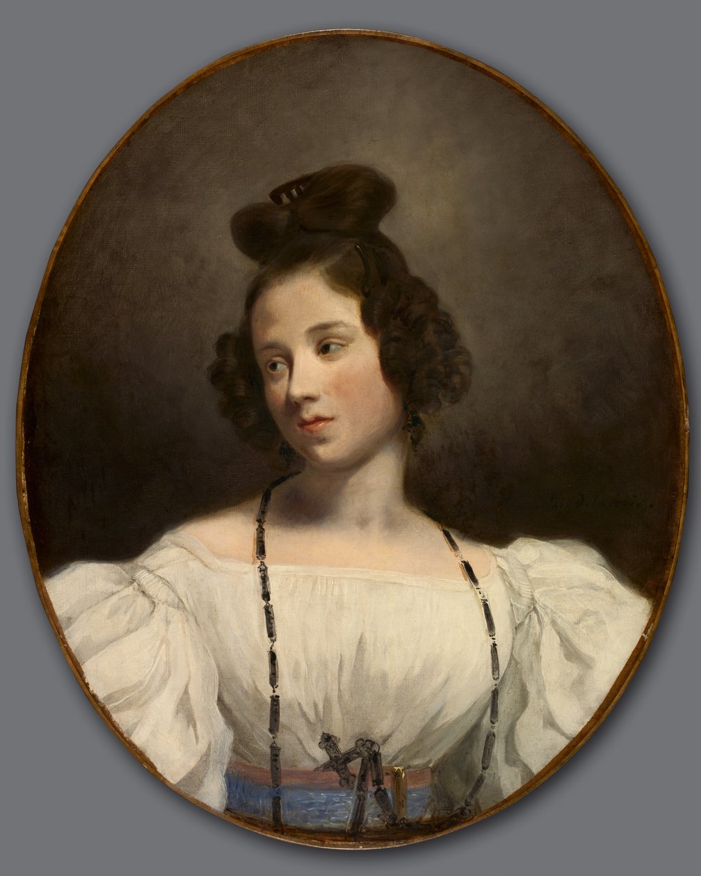 Panna Aleksandryna-Julie de la Boutraye, ok. 1832-1834 autorstwa Ferdinand Victor Eugene Delacroix