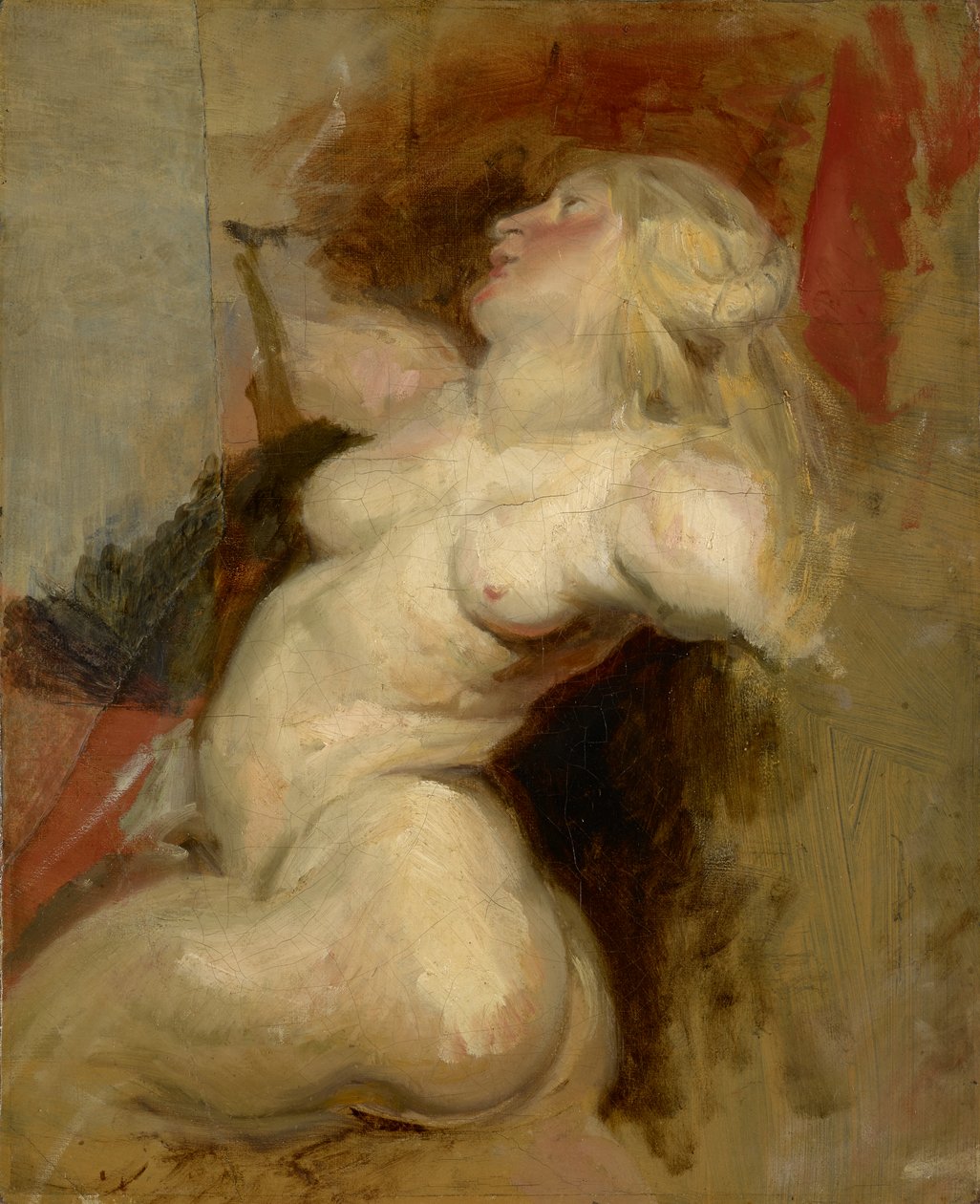 Nereid (kopia według Rubensa), ok.1822 autorstwa Ferdinand Victor Eugene Delacroix
