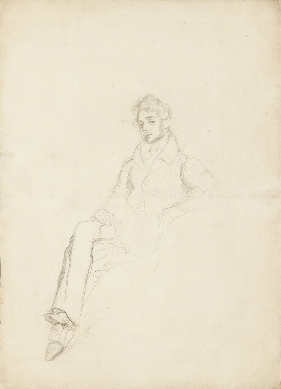 Portret hrabiego Anatola Nikołajewicza Demidowa, 1. księcia San Donato 1812-1870, 1864 autorstwa Ferdinand Victor Eugene Delacroix