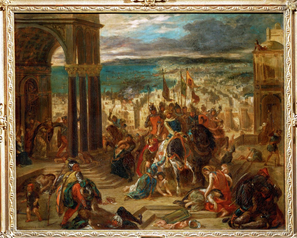 Zdobycie Konstantynopola przez krzyżowców ... autorstwa Ferdinand Victor Eugene Delacroix