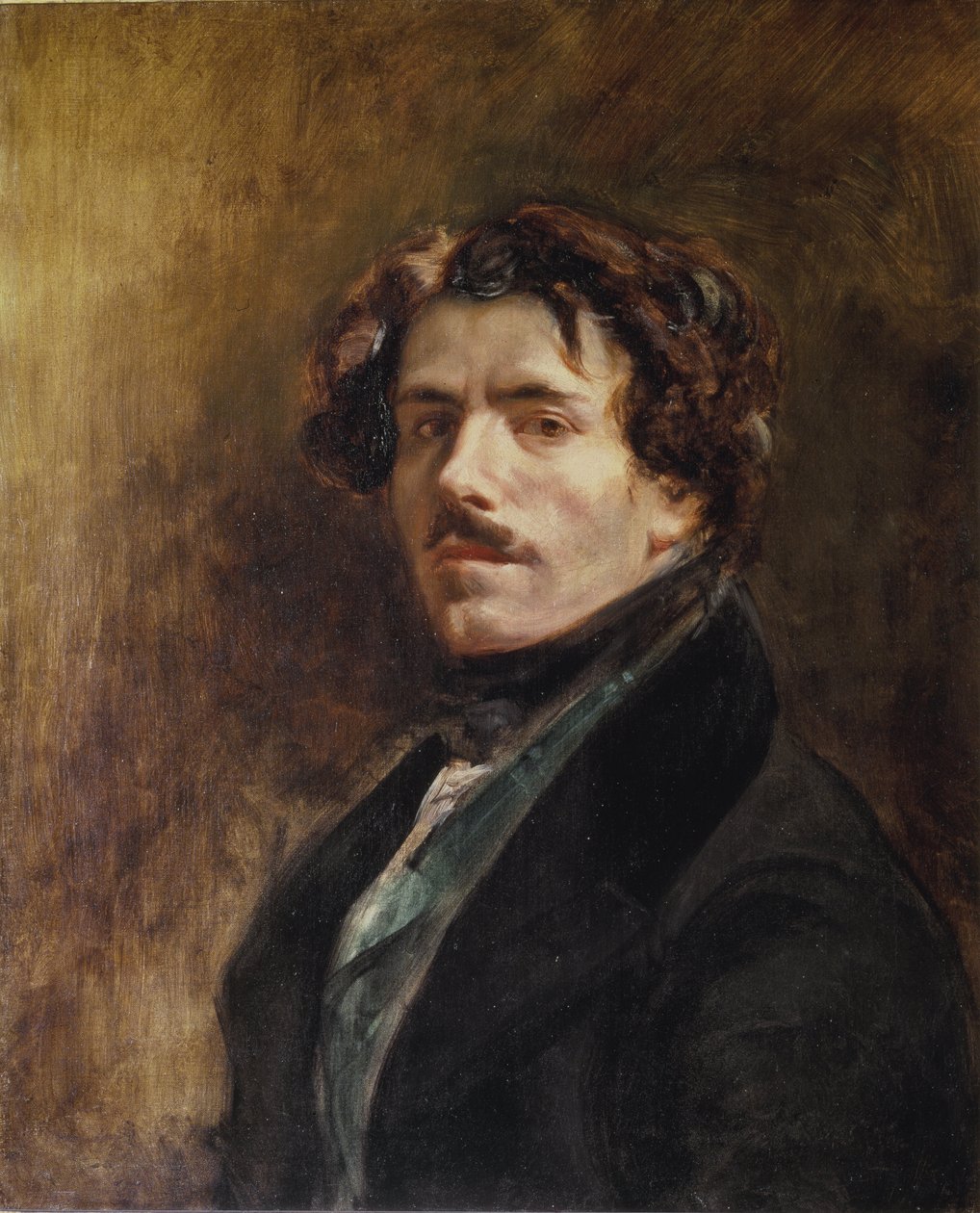 Autoportret - olej na płótnie autorstwa Ferdinand Victor Eugene Delacroix