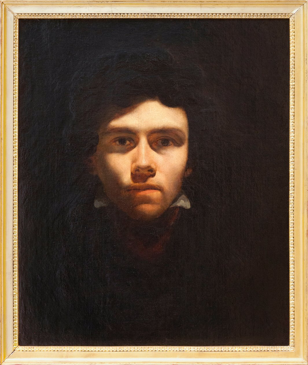 Autoportret domniemany autorstwa Eugene Delacroix (1798-1863), francuskiego malarza - Obraz przypisywany Delacroix - Fotografia, KIM Youngtae, Rouen, Musee des Beaux Art de Rouen autorstwa Ferdinand Victor Eugene Delacroix