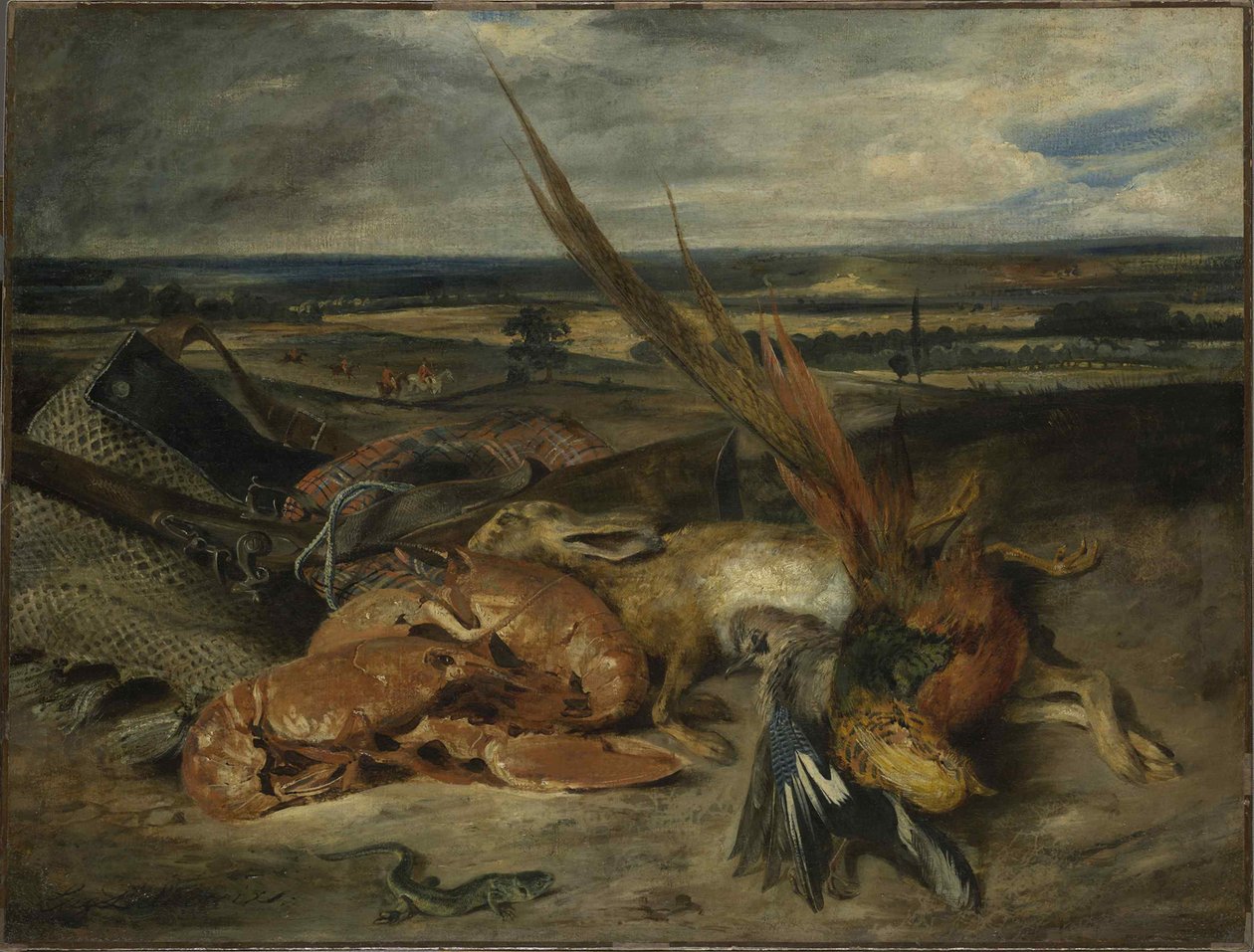 Martwa natura z homarem, 1827. autorstwa Ferdinand Victor Eugene Delacroix