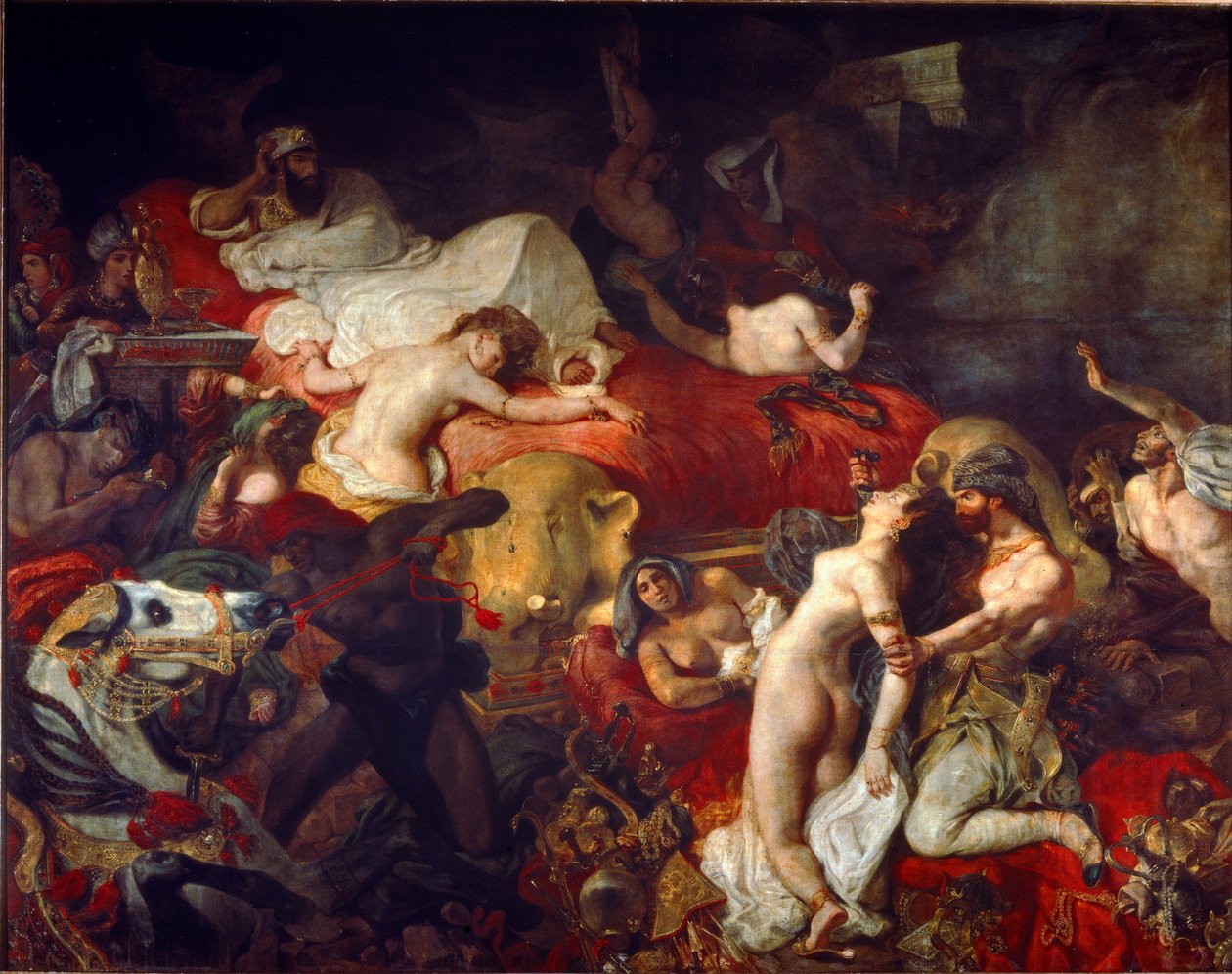 Śmierć Sardanapala autorstwa Ferdinand Victor Eugene Delacroix