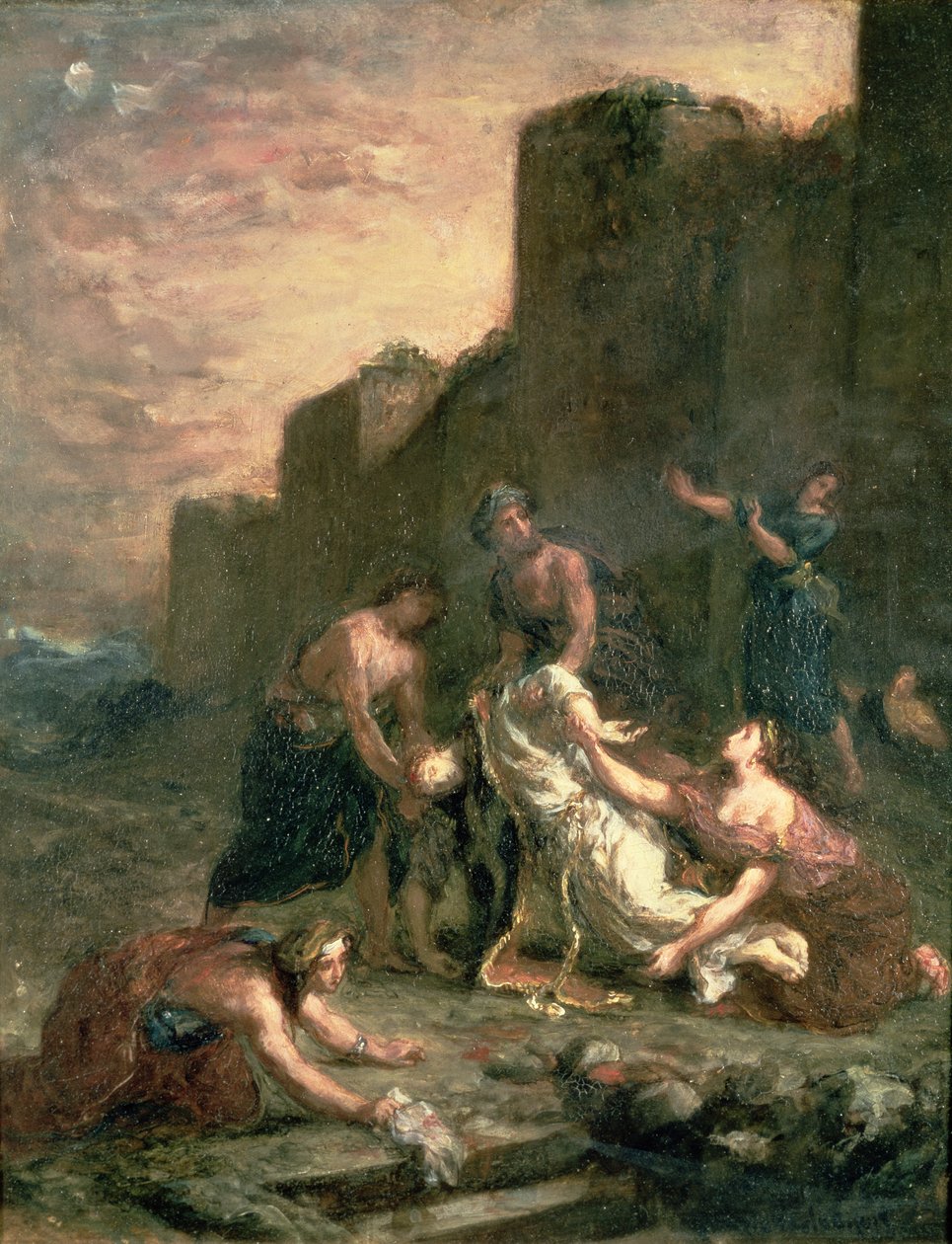 Męczeństwo św. Szczepana, 1860 r autorstwa Ferdinand Victor Eugene Delacroix