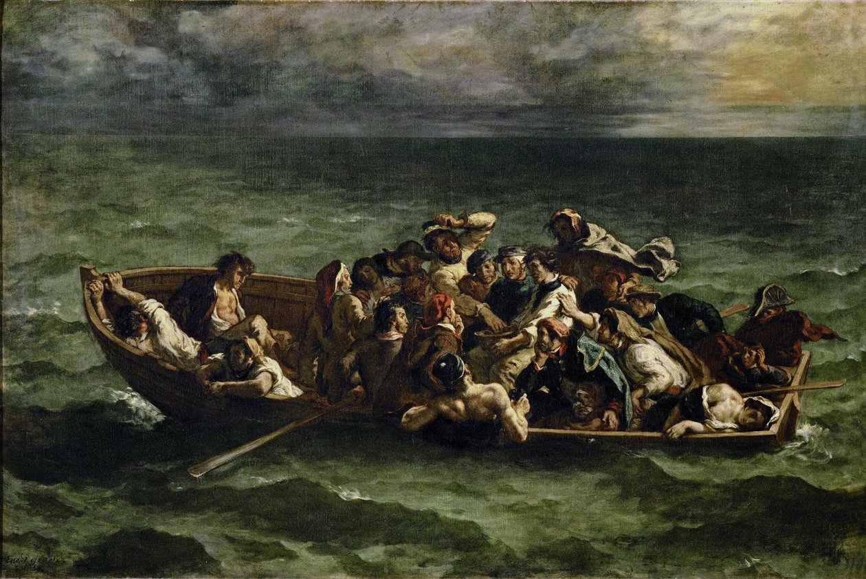 Wrak statku Don Juana autorstwa Ferdinand Victor Eugene Delacroix