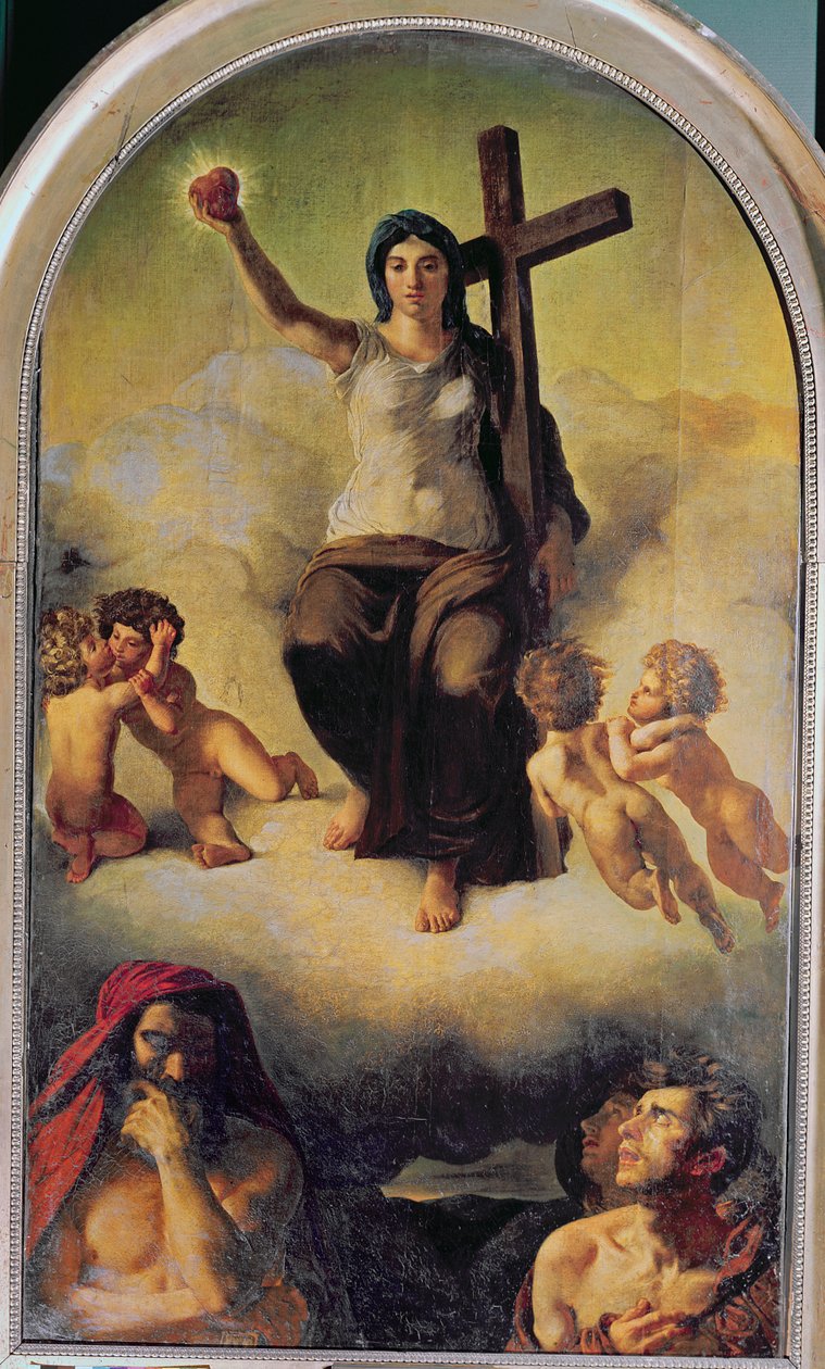 Dziewica Najświętszego Serca, 1821 autorstwa Ferdinand Victor Eugene Delacroix
