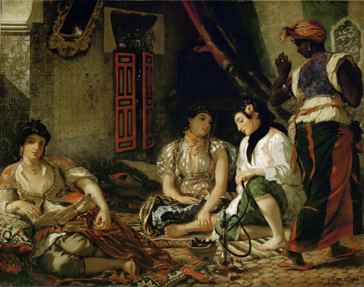 Kobiety z Algieru w swoim mieszkaniu autorstwa Ferdinand Victor Eugene Delacroix