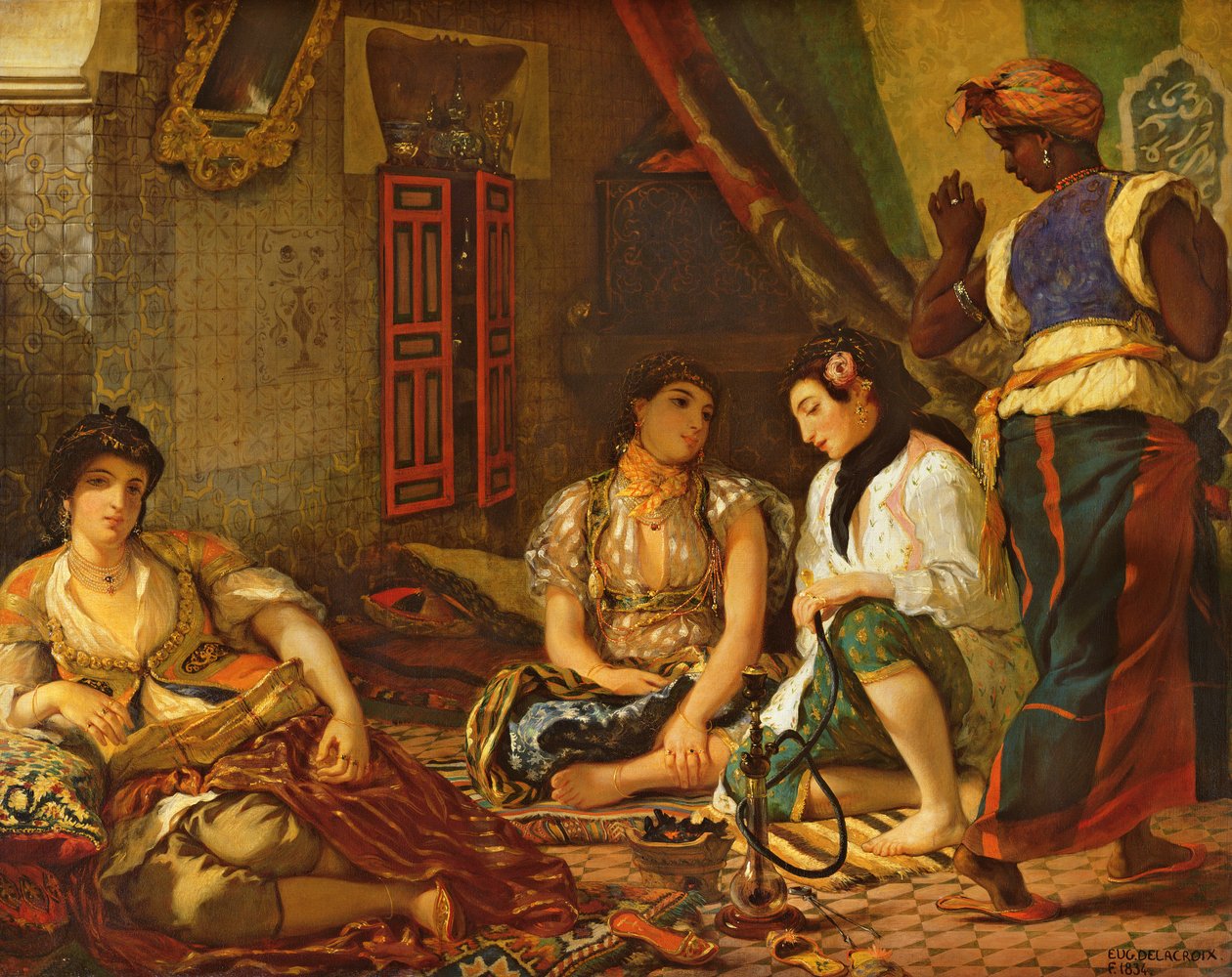 Kobiety z Algieru w swoim mieszkaniu autorstwa Ferdinand Victor Eugene Delacroix