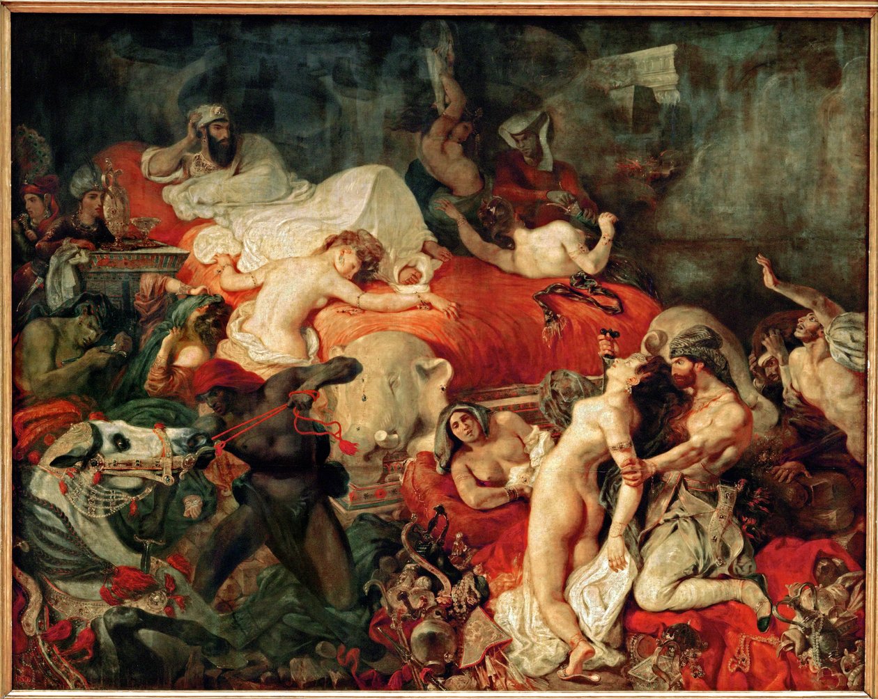Śmierć Sardanapala ... autorstwa Ferdinand Victor Eugene Delacroix
