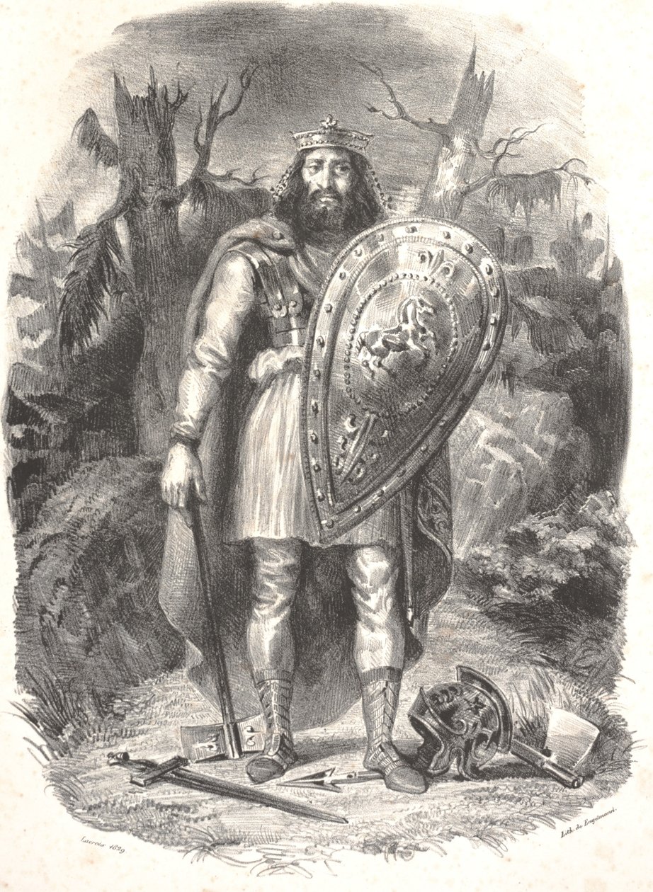 Bez tytułu, grawerowane przez Godefroy Engelmann autorstwa Ferdinand Victor Eugene Delacroix