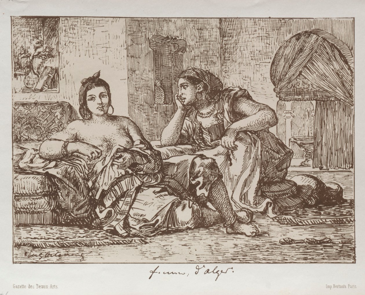 Kobiety z Algieru, 1833. autorstwa Ferdinand Victor Eugene Delacroix