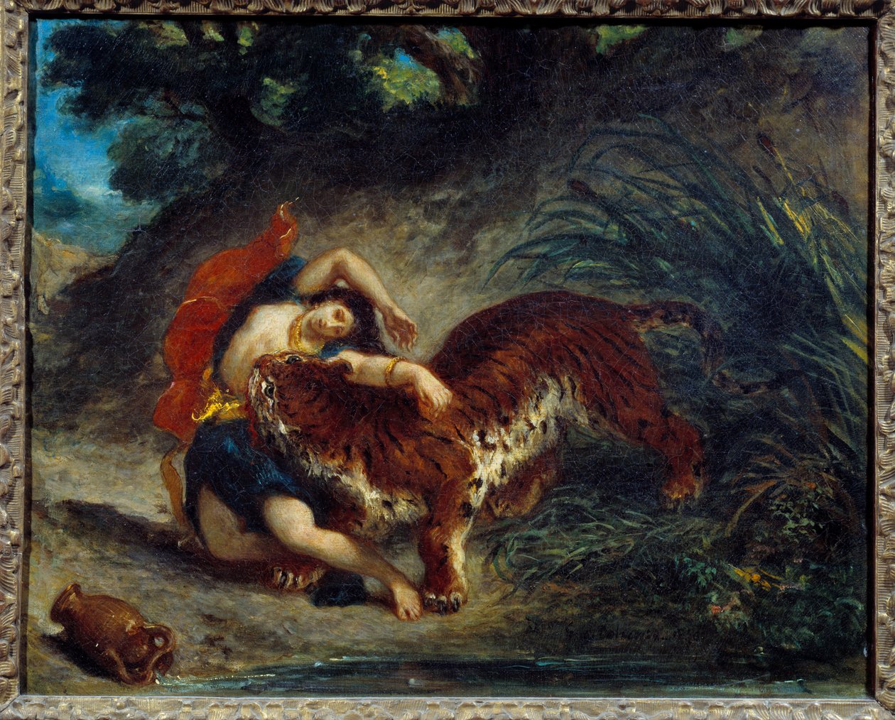 Zaręczyny Abydos. Obraz Eugene Delacroix (1798-1863) autorstwa Ferdinand Victor Eugene Delacroix