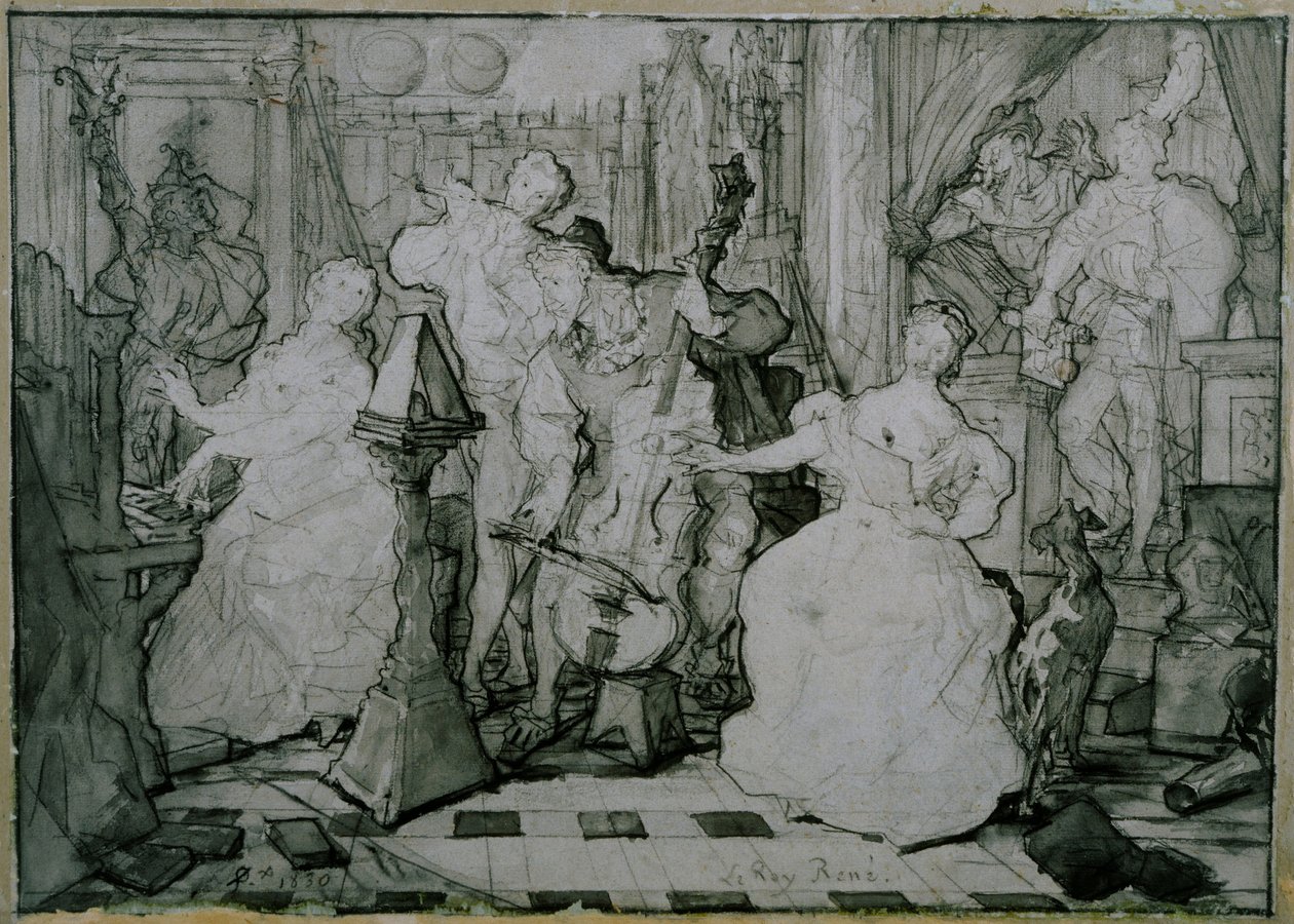 Roy René autorstwa Ferdinand Victor Eugene Delacroix