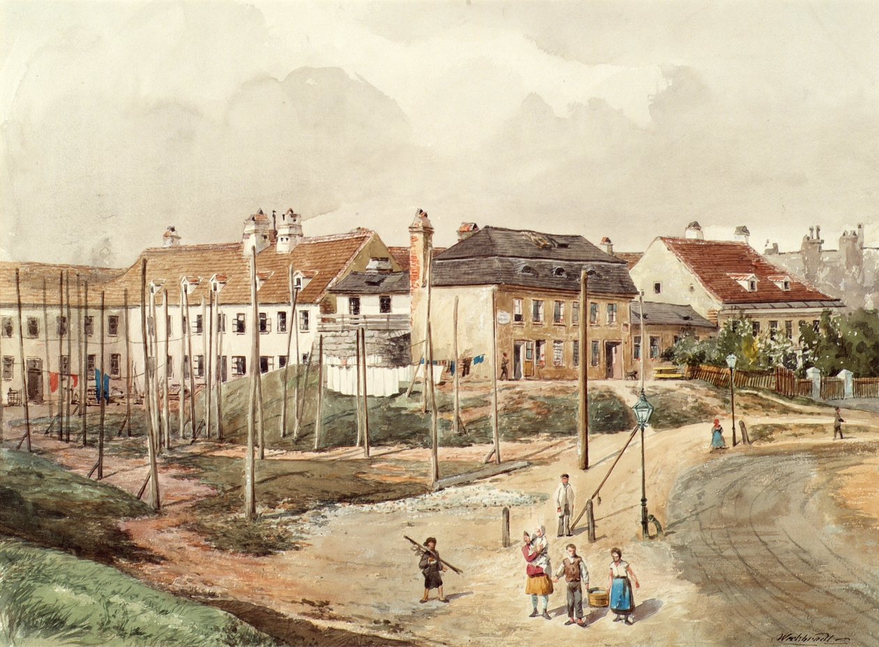 Podmiejski plac budowy autorstwa Ferdinand Weckbrodt