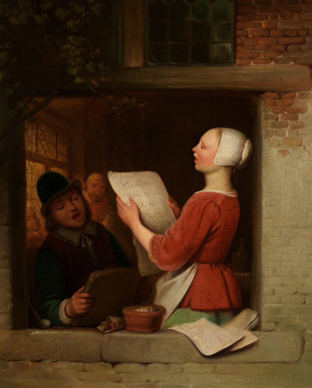 Śpiewacy (olej na płótnie) autorstwa Ferdinand de Braekeleer