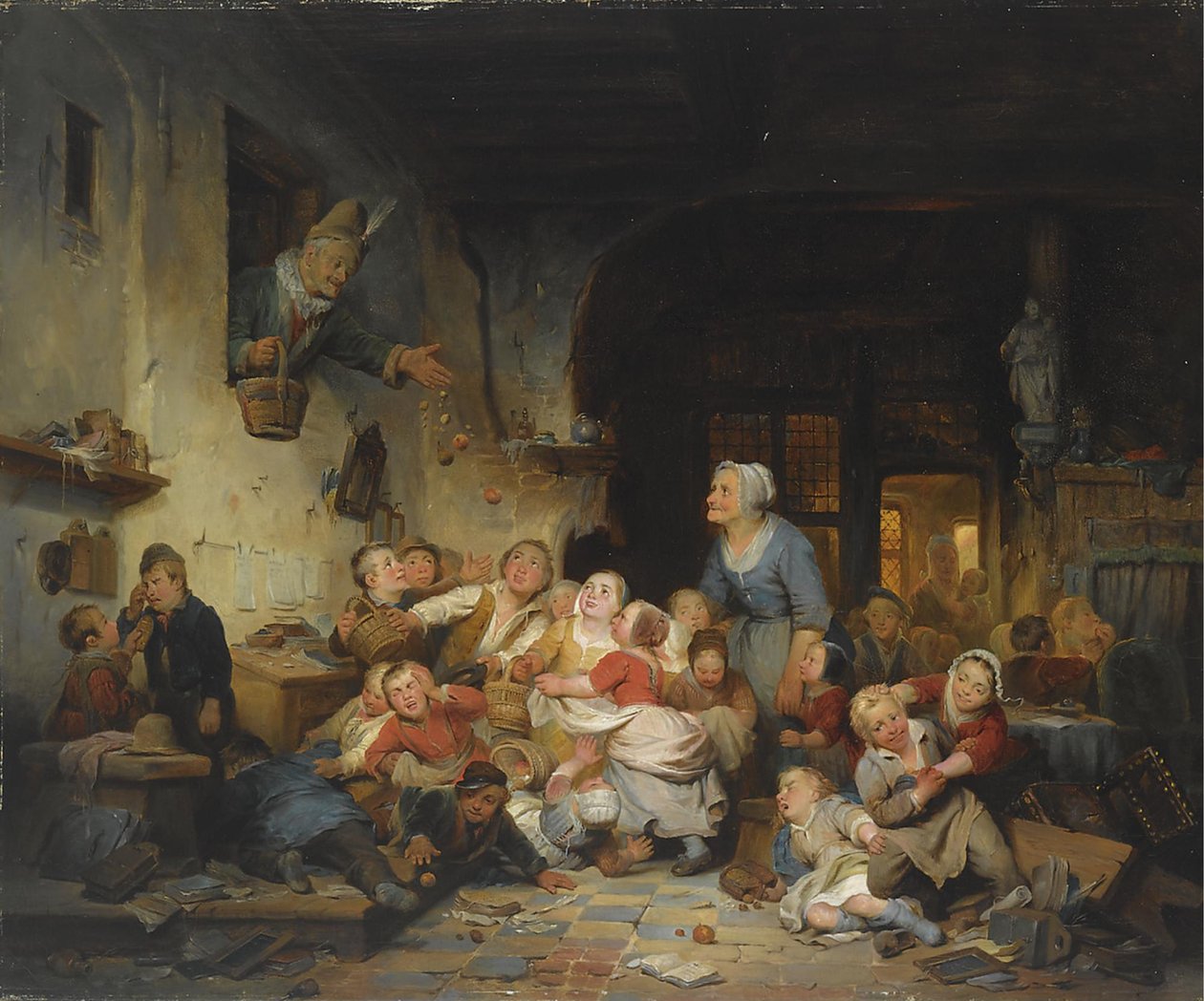 Szkoła Wiejska autorstwa Ferdinand de Braekeleer the Elder
