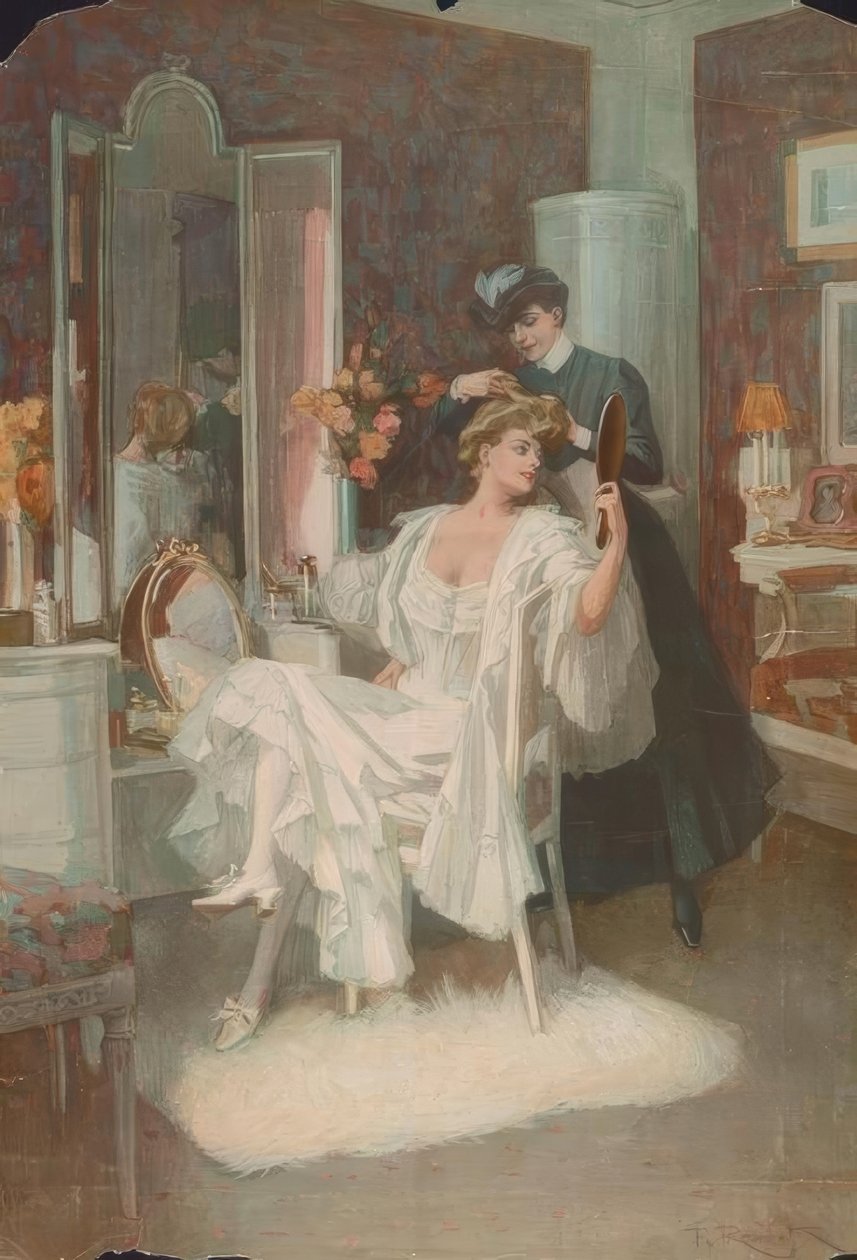 W toalecie autorstwa Ferdinand von Reznicek