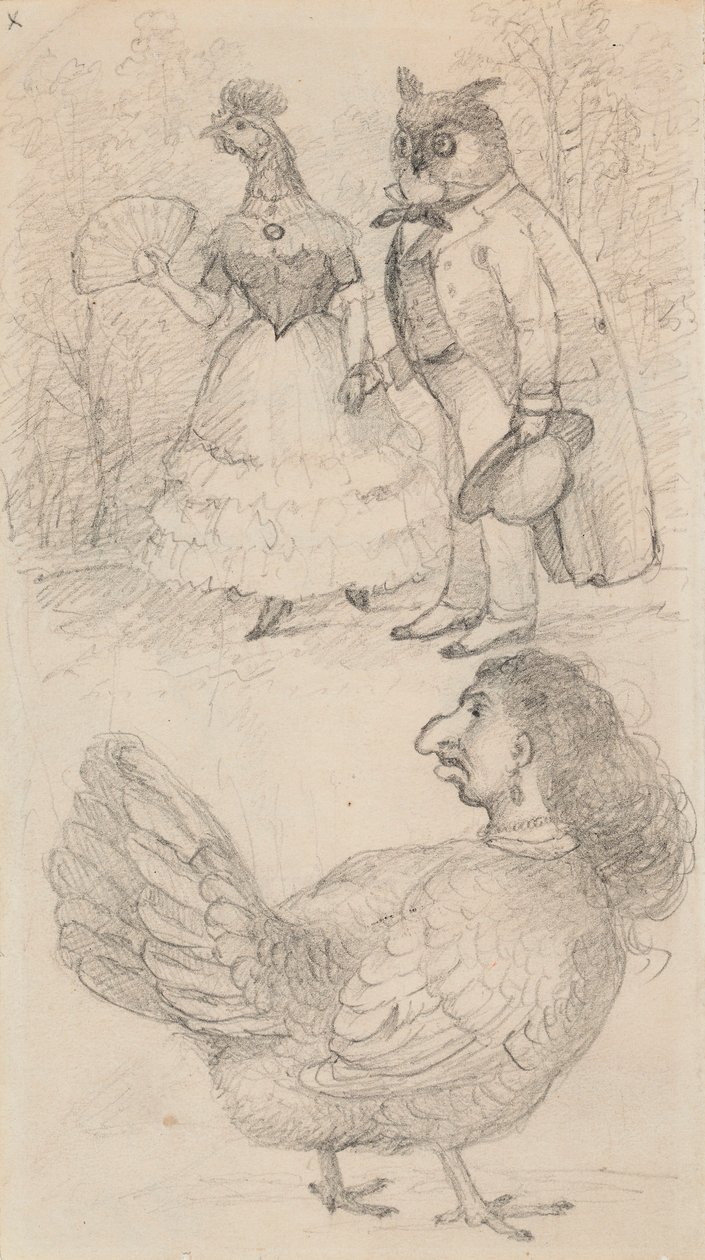 Karykatury autorstwa Ferdinand von Wright