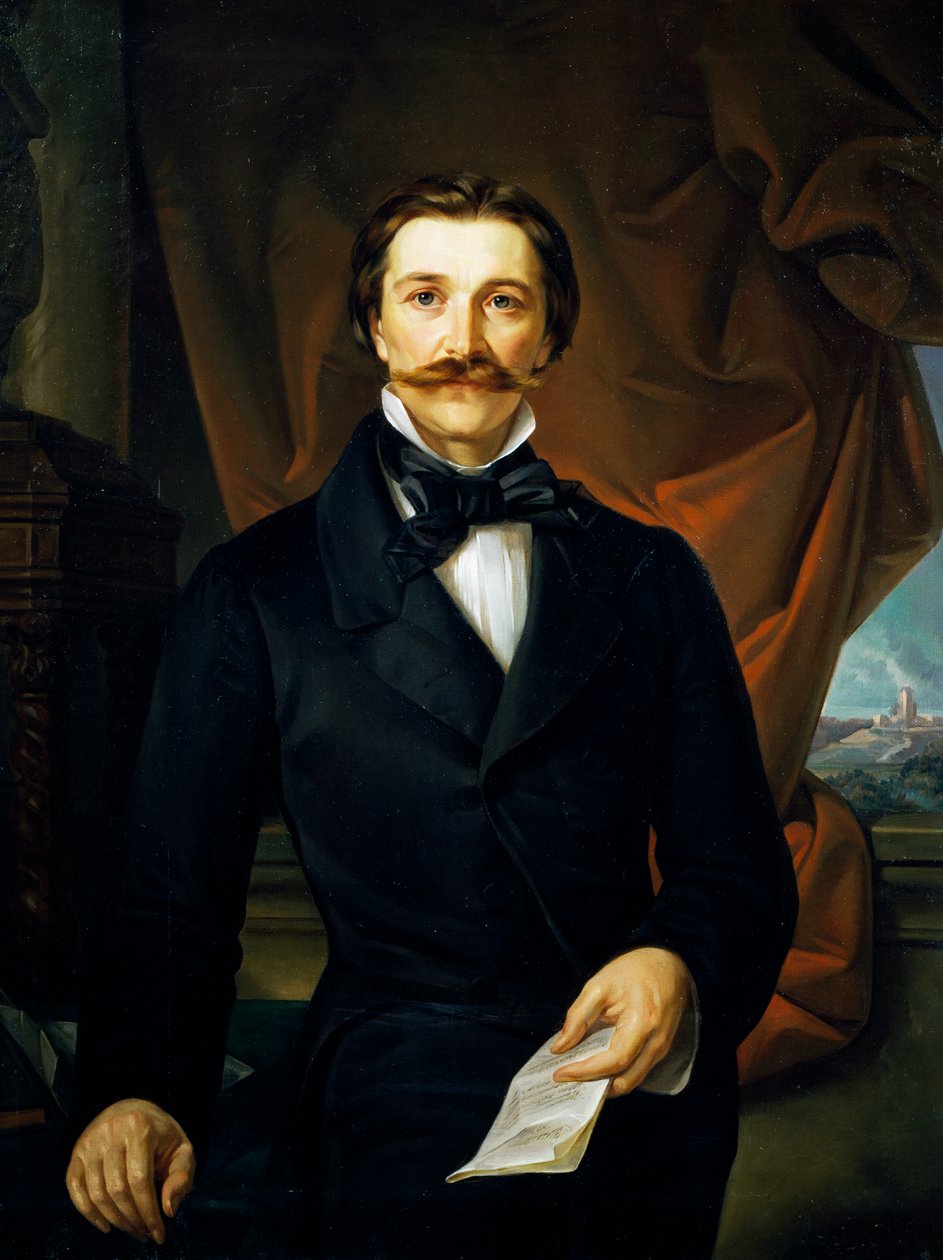 Hrabia Carlo Coronini autorstwa Ferdinando Bassiego (1819-1883) autorstwa Ferdinando Bassi