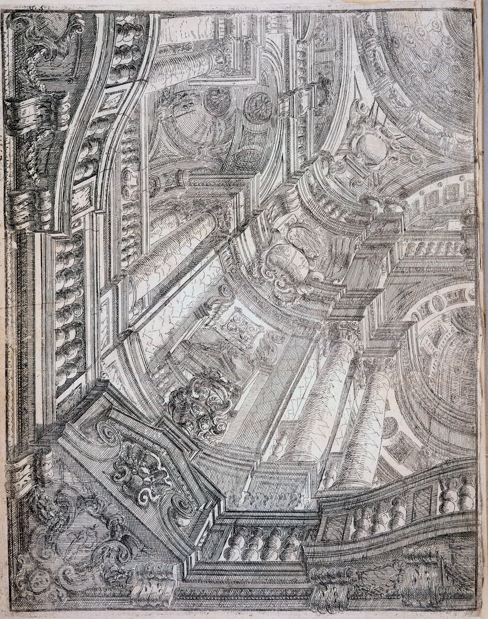 Ilustracja z „Architektury cywilnej” autorstwa Ferdinando Galli Bibiena