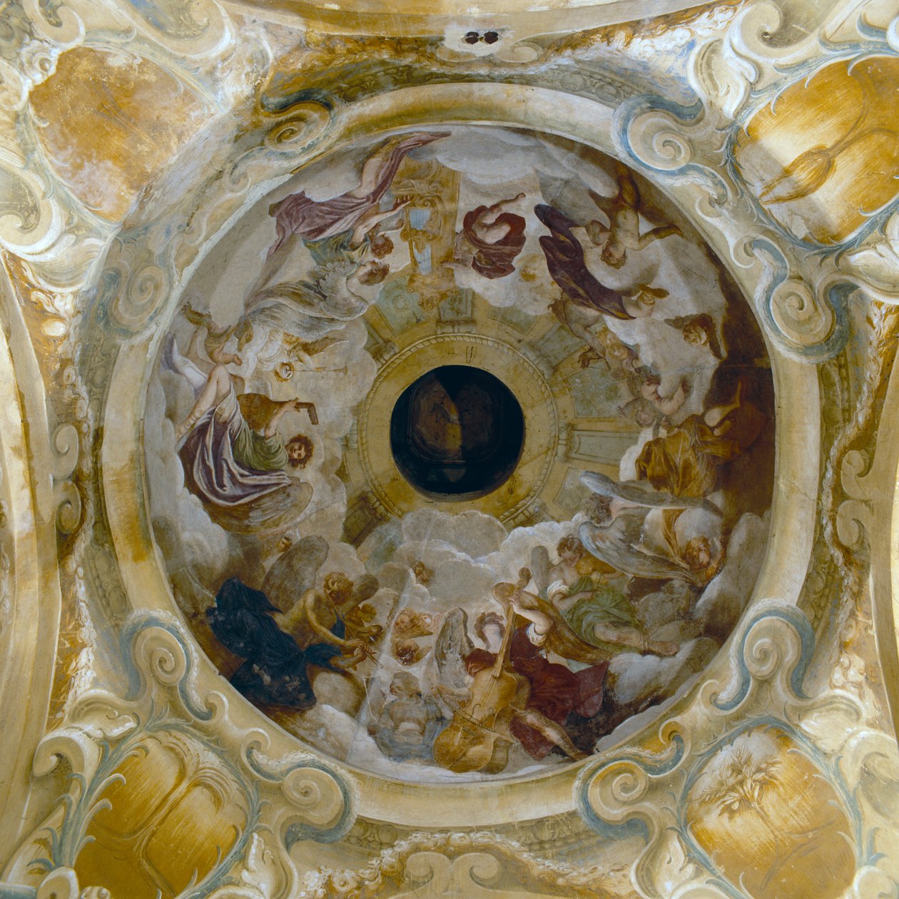 Malowana kopuła, 1685-86 autorstwa Ferdinando Galli Bibiena