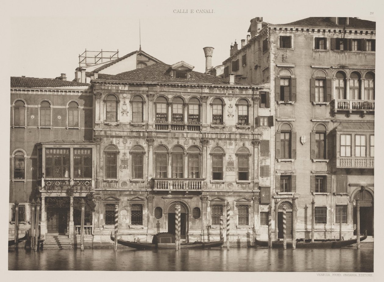 Pałac Grimani, Canal Grande, 1891 autorstwa Ferdinando Ongania