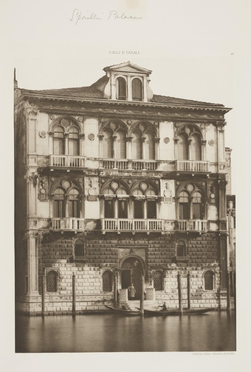 Pałac Spinellich autorstwa Ferdinando Ongania