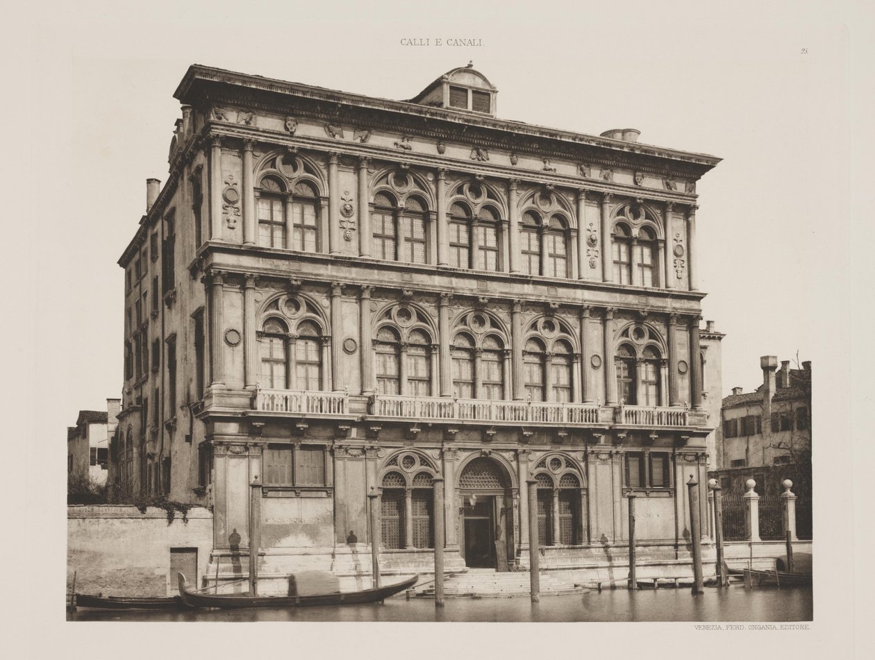 Pałac Vendramin autorstwa Ferdinando Ongania