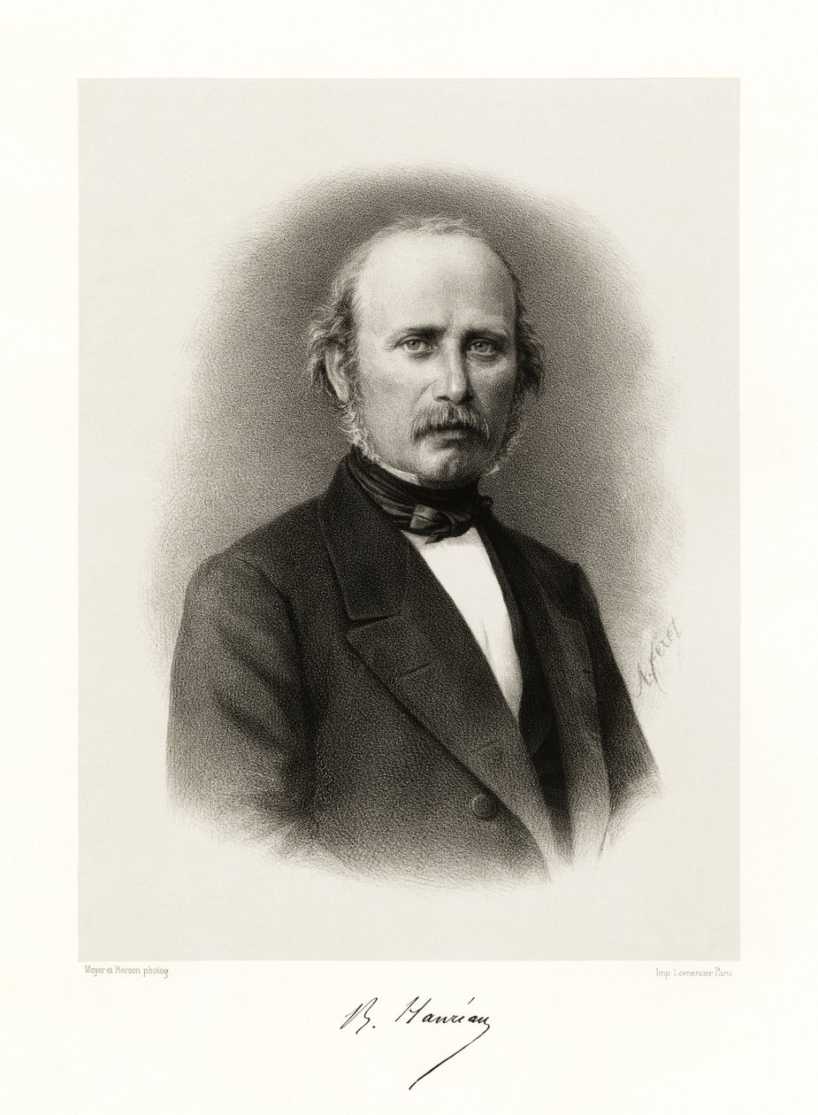 Jean Barthélemy Haureau, 1865-66 autorstwa Feret