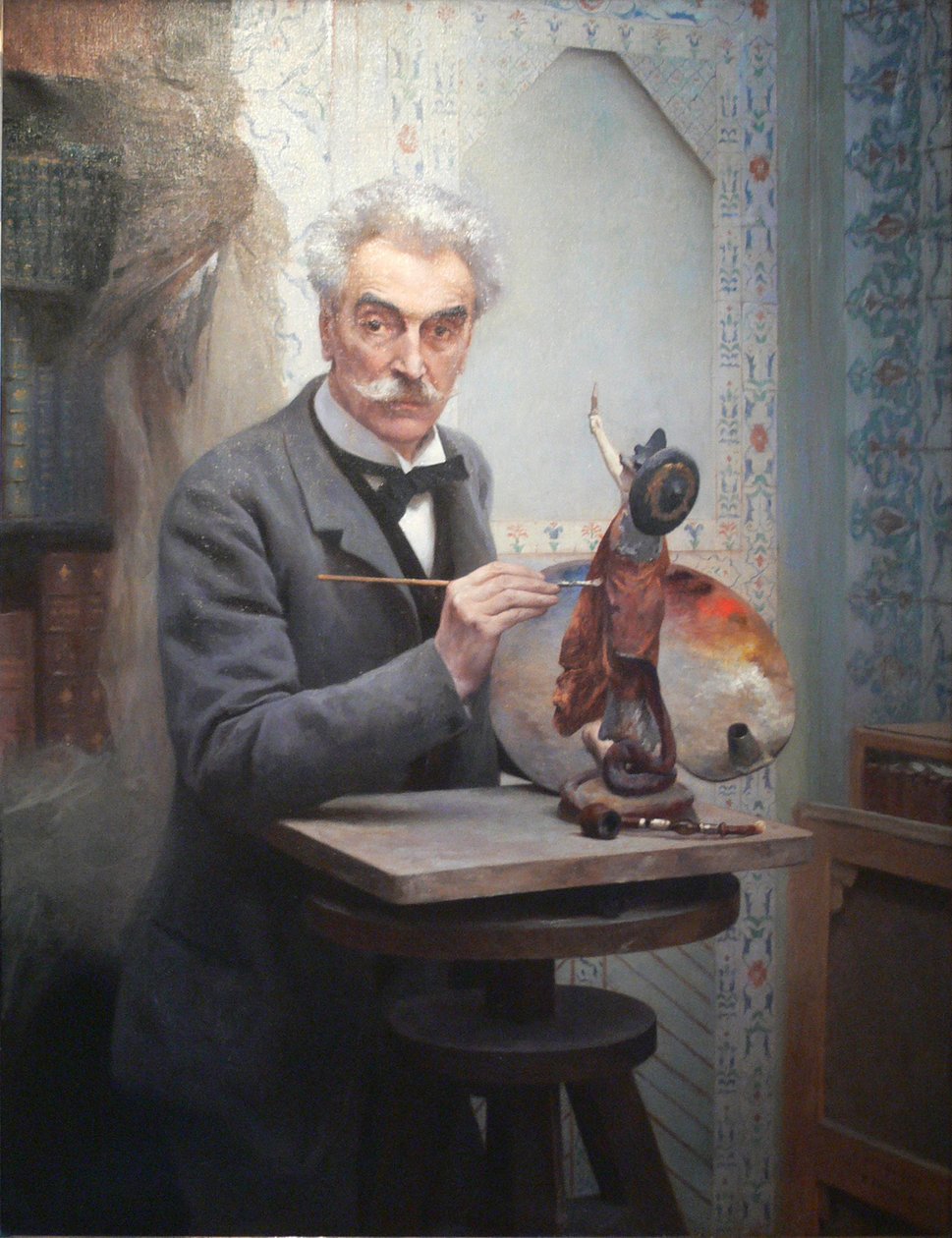 Praca rzeźbiarza. Gerome w swoim warsztacie autorstwa Fernand Cormon