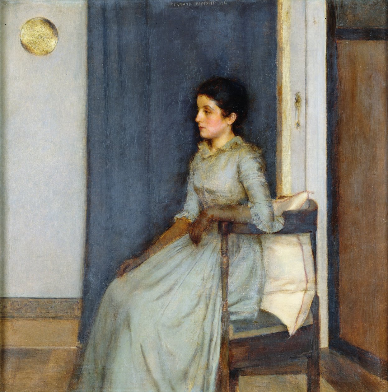 Panna Monnom, 1887 autorstwa Fernand Khnopff