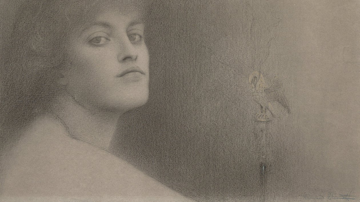 Studium dla lOffrande (Oferta), 1891 autorstwa Fernand Khnopff