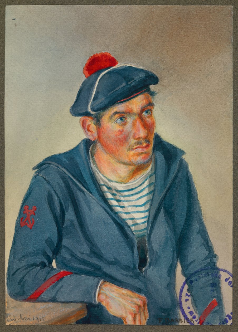 Bretoński żeglarz Gustrow autorstwa Fernand Barbier