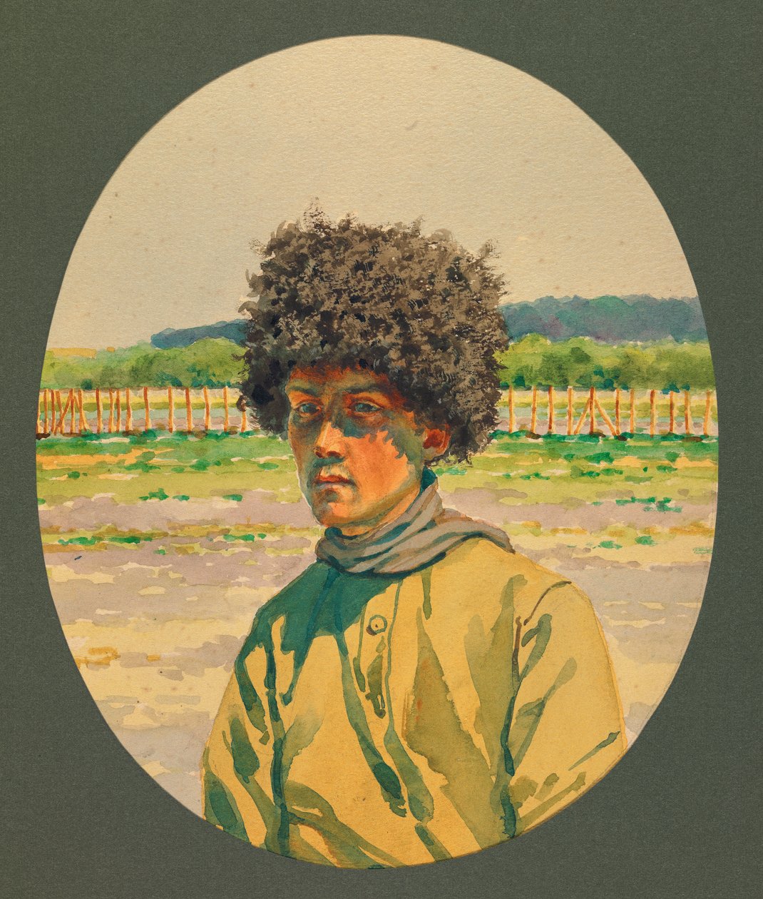 Portret rosyjskiego więźnia z południa, Gustrow autorstwa Fernand Barbier